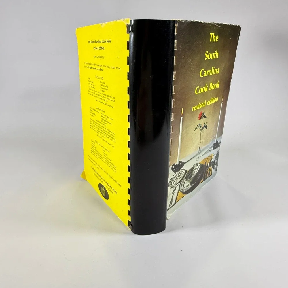 VTG The South Carolina Cook Book Revised Edition Yellow Spiral Southern Recipes